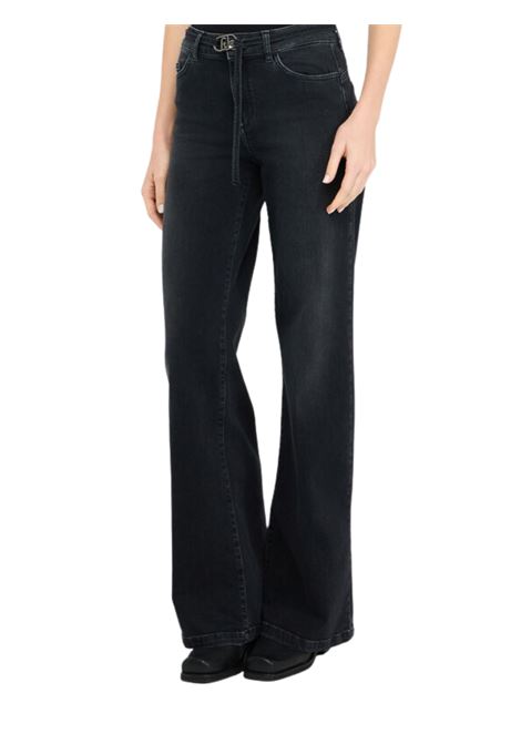 Jeans flare con cintura DENIM NERO Liu Jo | UF5100D02648L451